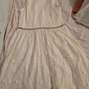 Elegant White Kids Formal Dress